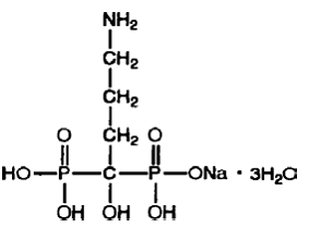 Alendronate sodium - Structural Formula Illustration