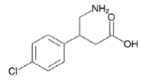 GABLOFEN (baclofen) Structural Formula Illustration