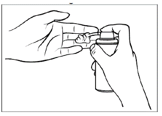 Place your hand under the GELNIQUE pump - Illustration