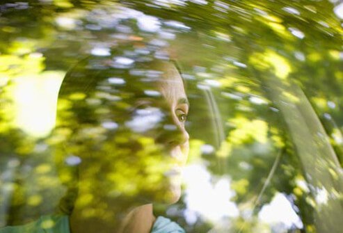 Photo of woman driving.