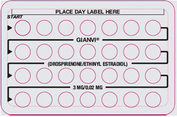 Pill pack calendar - Illustration