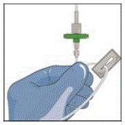 Attach an extension set  - Illustration