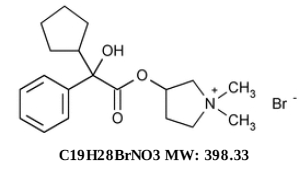 Glycate™ (Glycopyrrolate Tablets, USP) Structural Formula Illustration