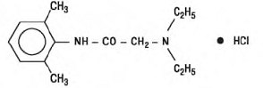 GLYDO (lidocaine HCI) Structural Formula - Illustration