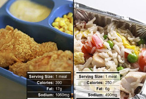 Frozen meals are fine if you choose varieties that have ample lean protein, whole grains, and vegetables. 