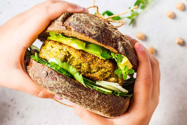 There are plant-based meat, ice cream, milk, sushi and burger substitutes. 