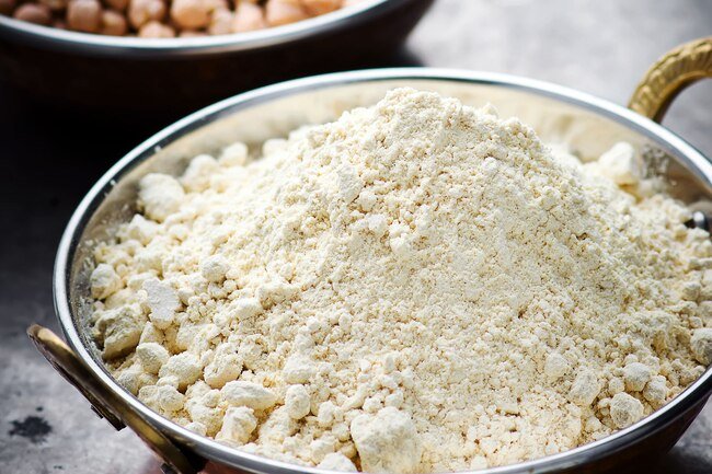 Chickpea flour is often used in Indian dishes.
