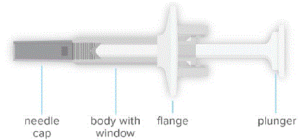 Single dose prefilled syringe - Illustration