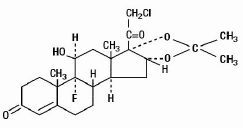 HALOG®OINTMENT (Halcinonide Ointment, USP) Structural Formula Illustration HALOG®OINTMENT (Halcinonide Ointment, USP) Structural Formula Illustration