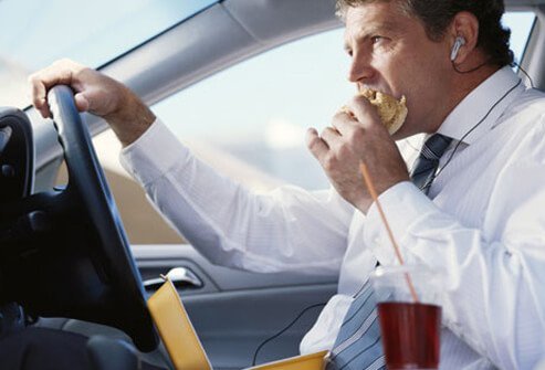 Volume of food intake is not the only problem that can increase the risk of developing heartburn.