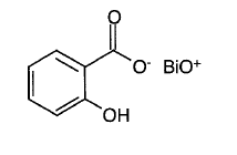 Bismuth subsalicylate Structural Formula Illustration
