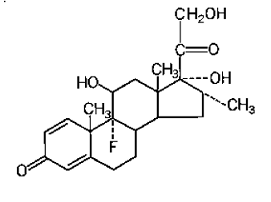 HEMADY (dexamethasone) Structural Formula - Illustration