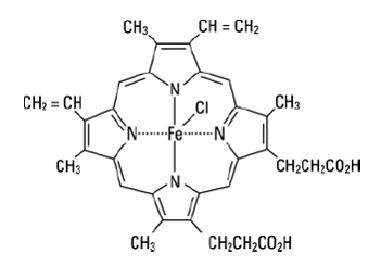 Panhematin® (Hemin)  Structural Formula Illustration