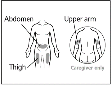 Clean injection site - Illustration