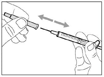 Uncap transfer needle - Illustration