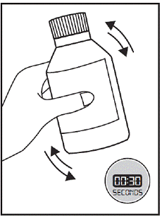 Shake the
bottle well - Illustration