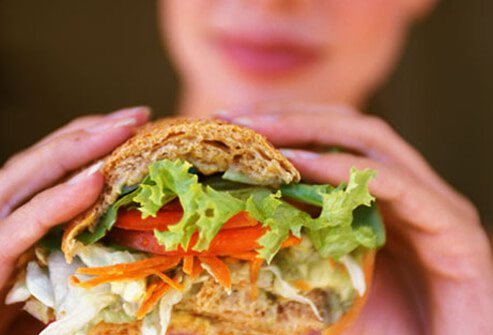 For lunch, eat a sandwich on whole-grain bread.