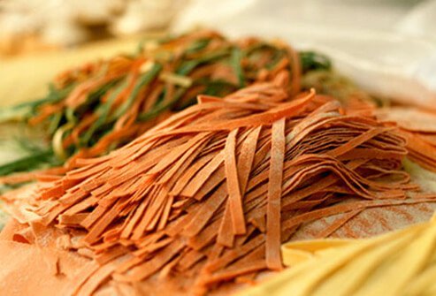 Choose brown rice instead of white. Or serve whole-grain noodles