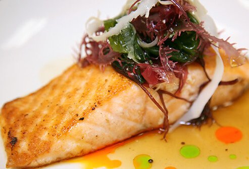 Fish is a great, low-fat source of proteins.
