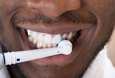Failing to brush and floss at night may set the stage for tartar later on down the line. 
