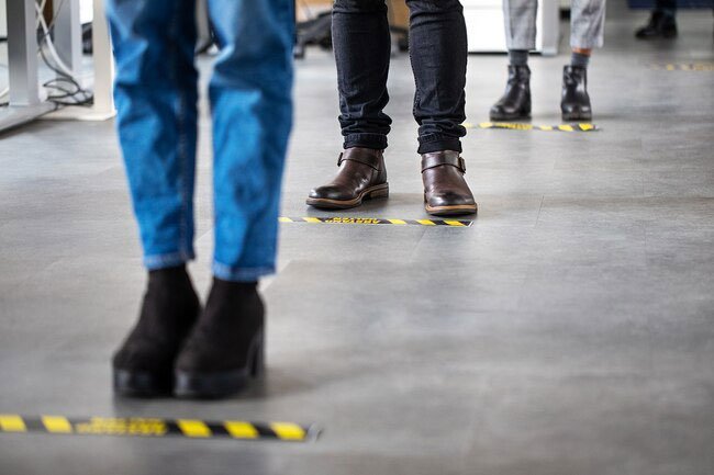 Physical distancing is staying at least 6 feet away from people who are not in your household. 