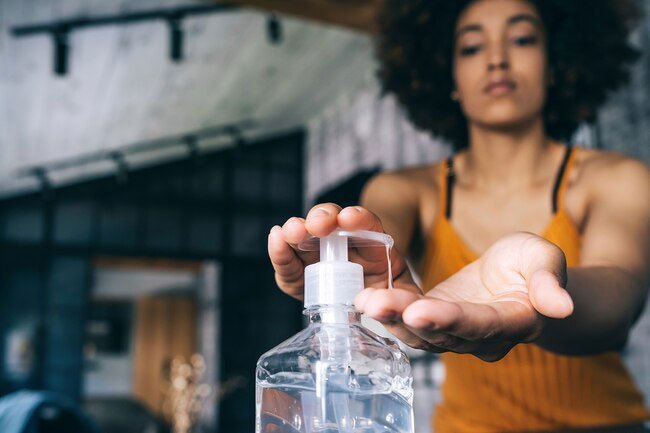 This is a good way to fight germs when soap and water isn't available, as long as it's at least 60% alcohol and doesn't contain methanol, which can be harmful.