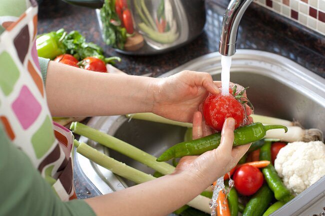 The kitchen is home to a lot of germs.