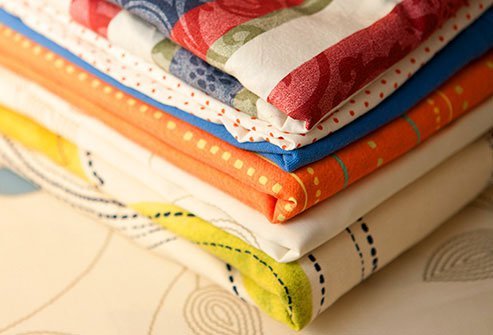 Look for cotton or linen with a thread count between 200 and 400.