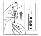 Slowly push the Plunger up - Illustration