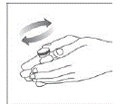 Gently roll the vial - Illustration