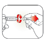 Unscrew the capped Needle - Illustration