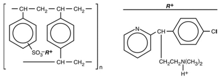 Chlorpheniramine polistirex - Structural Formula Illustration Chlorpheniramine polistirex - Structural Formula Illustration