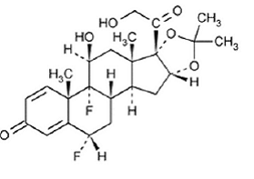 Fluocinolone acetonide - Structural Formula Illustration