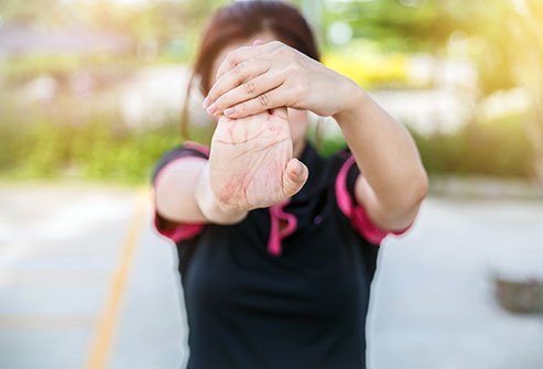 Joints easily move beyond the normal range with joint hypermobility syndrome. Joints easily move beyond the normal range with joint hypermobility syndrome.