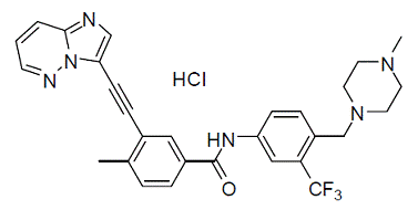 ICLUSIG® (ponatinib) - Structural Formula  Illustration