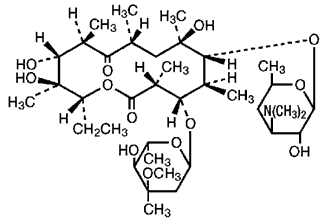 ILOTYCIN (erythromycin)  Structural Formula Illustration