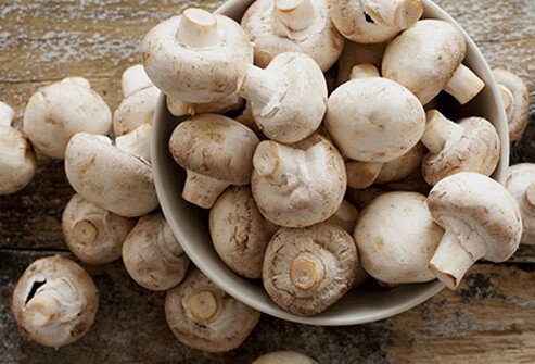 Mushrooms are high in selenium and B vitamins like riboflavin and niacin which are necessary for the immune system to work in top form.