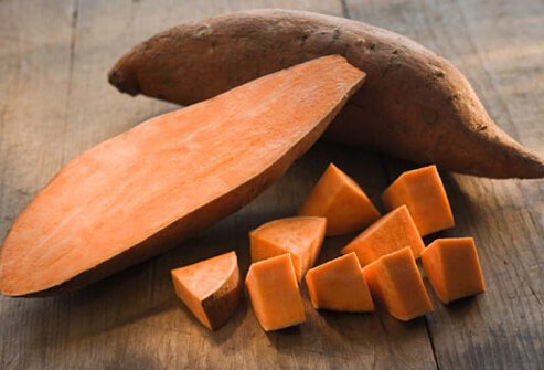 Sweet potatoes pack vitamins and are cholesterol-free and fat-free food, providing helpful, immune-boosting benefits.