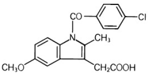 INDOCIN (indomethacin) Structural Formula Illustration INDOCIN (indomethacin) Structural Formula Illustration