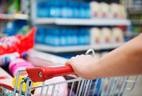 How many germs do you pick up when you touch a grocery cart?