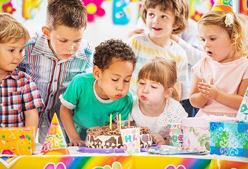 Blowing on a birthday cake can spread a layer of bacteria across the frosting.