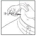 Carefully replace the Outer Needle Shield - Illustration