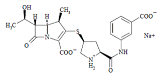 INVANZ® (ertapenem) Structural Formula Illustration