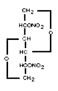 ISMO (isosorbide mononitrate)  structural formula illustration