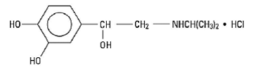 Isuprel™ (Isoproterenol Hcl) Structural Formula Illustration Isuprel™ (Isoproterenol Hcl) Structural Formula Illustration