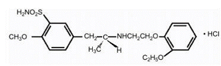 Tamsulosin Hydrochloride - Structural Formula Illustration Tamsulosin Hydrochloride - Structural Formula Illustration