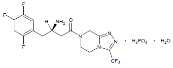 JANUVIA® (sitagliptin) Tablets Structural Formula Illustration JANUVIA® (sitagliptin) Tablets Structural Formula Illustration