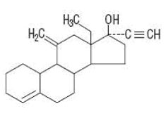 Desogestrel - Structural Formula Illustration
