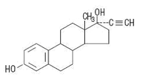 Ethinyl Estradiol - Structural Formula Illustration