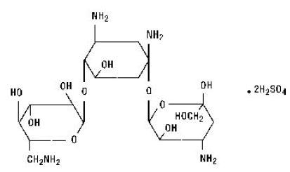 Kantrex (kanamycin sulfate) Structural Formula Illustration